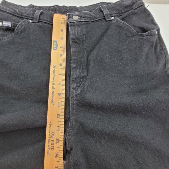 Vtg Lee Riders Jeans Womens 16 TALL Black High Rise Mom Stretch Heavyweight EUC - Picture 7 of 13